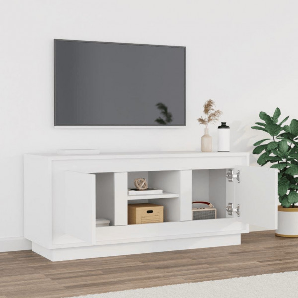 Mueble para TV madera contrachapada negro 102x35x45 cm M 3