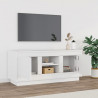 Mueble para TV madera contrachapada negro 102x35x45 cm 3