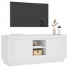 Mueble para TV madera contrachapada negro 102x35x45 cm 4