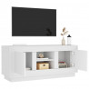 Mueble para TV madera contrachapada negro 102x35x45 cm 5