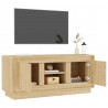 Mueble de TV madera contrachapada roble Sonoma 102x35x45 cm 5