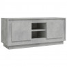 Mueble de TV madera contrachapada gris hormigón 102x35x45 cm 2