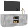Mueble de TV madera contrachapada gris hormigón 102x35x45 cm 4
