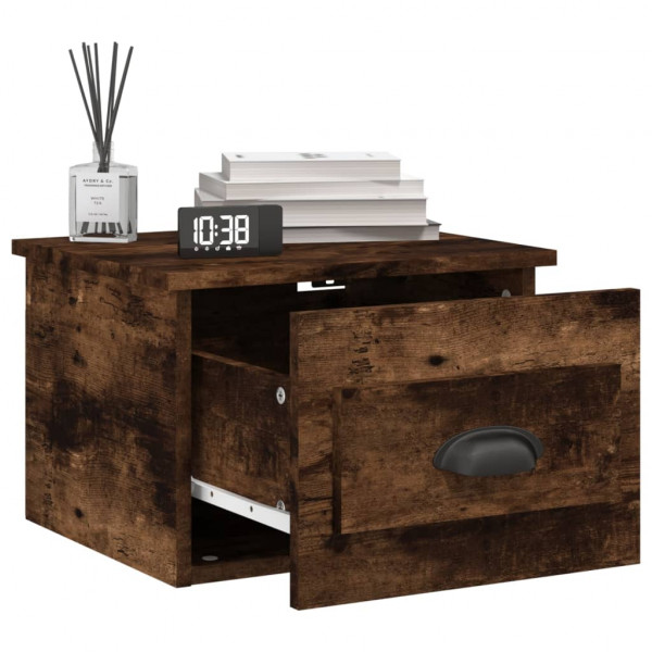 Mesa de cabeceira de parede 41.5x36x28 cm carvalho fumado M 4
