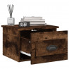 Mesa de cabeceira de parede 41.5x36x28 cm carvalho fumado 4