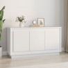 Aparador madera contrachapada blanco 102x35x55 cm 1