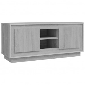 Mueble para TV madera contrachapada gris Sonoma 102x35x45 cm H