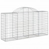 Cestos gabião arqueados 3pcs 200x50x100/120cm ferro galvanizado 3