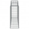 Cestos gabião arqueados 3pcs 200x50x100/120cm ferro galvanizado 5