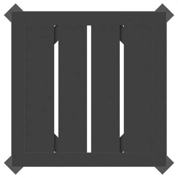 Mesa de jardín de acero gris antracita 34x34x38 cm M 5