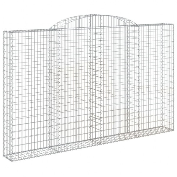 Cestos gabião arqueados 2pcs 300x30x180/200cm ferro galvanizado M 3