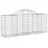 Cestos gabião arqueados 12pcs 200x50x80/100cm ferro galvanizado 3