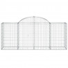 Cestos gabião arqueados 12pcs 200x50x80/100cm ferro galvanizado 4