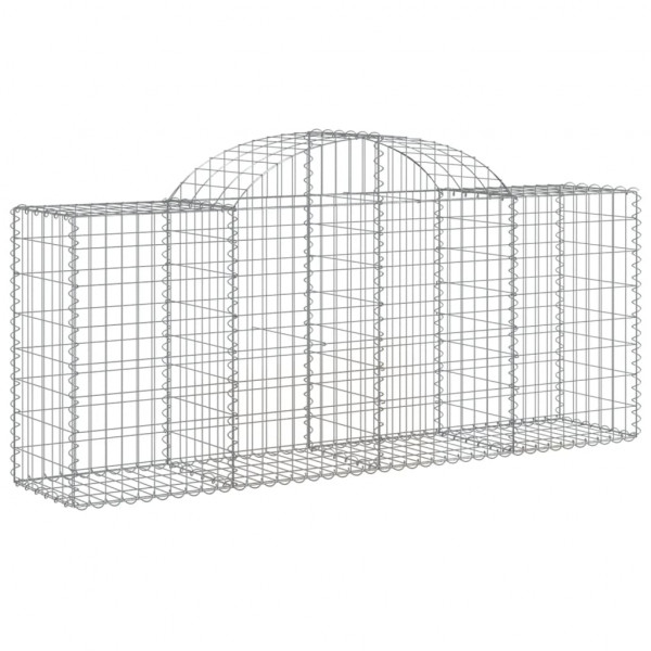 Cestos gabião arqueados 11pcs 200x50x80/100cm ferro galvanizado M 3
