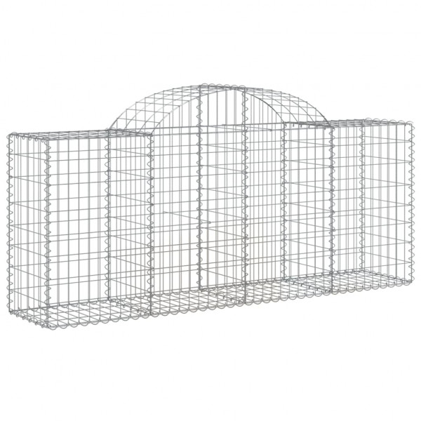Cestos gabião arqueados 18pcs 200x50x80/100cm ferro galvanizado M 3