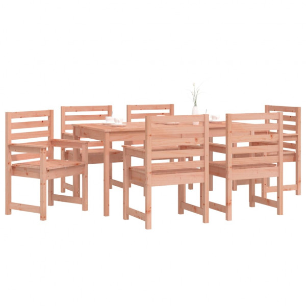 Juego de comedor para jardín 7 pzas madera maciza abeto Douglas M 4