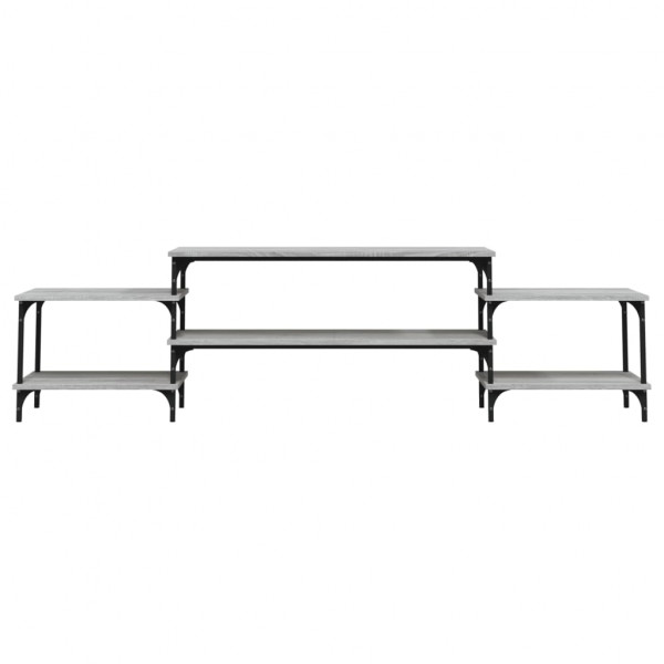 Mueble para TV madera contrachapada gris Sonoma 197x35x52 cm M 5