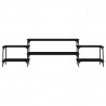 Mueble para TV madera contrachapada negro 197x35x52 cm 5