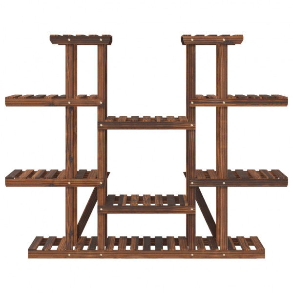 Soporte para flores madera maciza de abeto 110x25x110.5 cm M 4