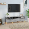 Mueble de TV madera contrachapada gris hormigón 150x30x44.5 cm 1