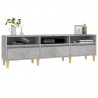 Mueble de TV madera contrachapada gris hormigón 150x30x44.5 cm 4