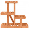 Soporte para flores madera maciza de abeto 58x25x51 cm 4