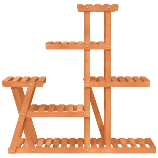 Soporte para flores madera maciza de abeto 95x25x96 cm M 4