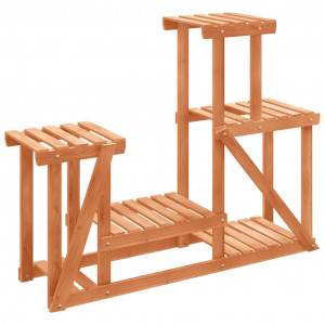 Soporte para flores madera maciza de abeto 90x25x73.5 cm H