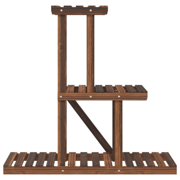 Suporte de plantas 81x25x75.5 cm madeira de abeto maciça M 4