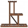 Suporte de plantas 81x25x75.5 cm madeira de abeto maciça 4