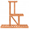 Soporte para flores de madera maciza abeto 81x25x75.5 cm 4