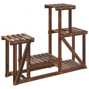 Suporte de plantas 90x25x73.5 cm madeira de abeto maciça H