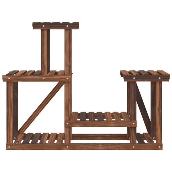 Soporte para flores madera maciza de abeto 90x25x73.5 cm M 4