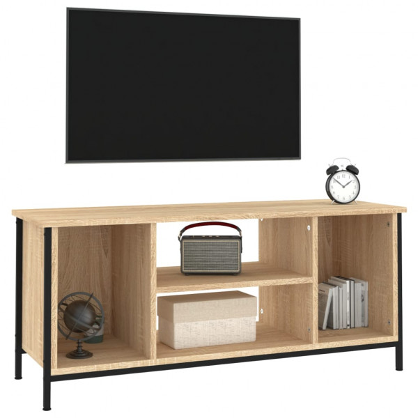 Mueble para TV madera contrachapada roble Sonoma 102x35x45 cm M 4