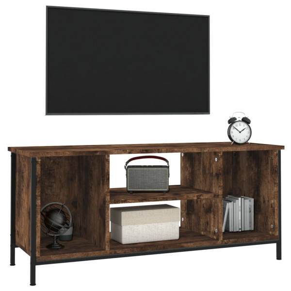 Mueble para TV madera contrachapada roble ahumado 102x35x45 cm M 4