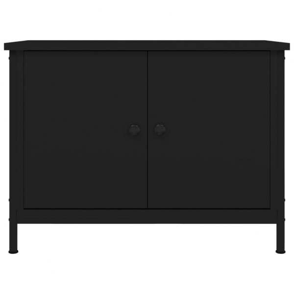 Móvel para TV c/ portas 60x35x45 cm derivados de madeira preto M 5