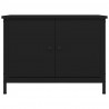 Móvel para TV c/ portas 60x35x45 cm derivados de madeira preto 5