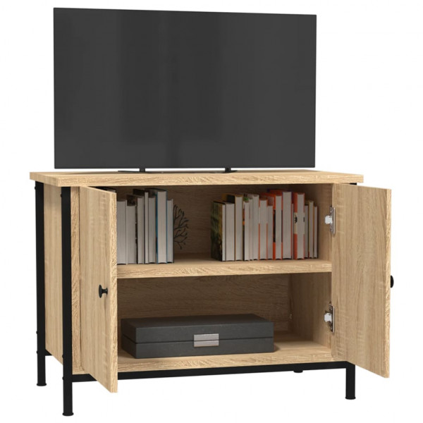 Mueble de TV madera contrachapada roble Sonoma 60x35x45 cm M 4