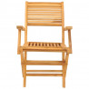 Sillas de jardín plegables 2 uds madera maciza teca 55x62x90 cm 4