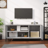 Mueble de TV madera contrachapada gris Sonoma 100x40x45 cm 3