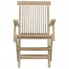 Cadeiras de jardim dobráveis 2 pcs 56x61x89cm teca maciça cinza 4