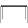 Mesa de comedor para jardín acero gris antracita 110x54x70 cm 3