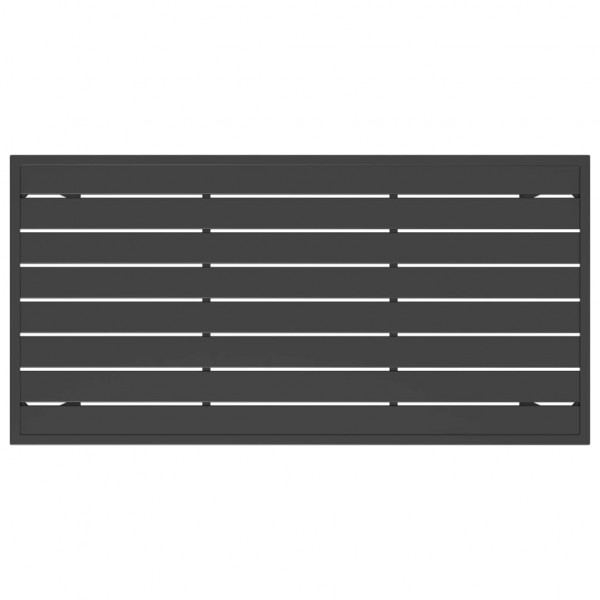 Mesa de jantar para jardim 110x54x70 cm aço antracite M 5