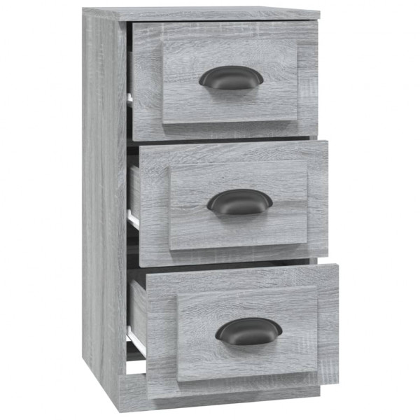 Aparador de madera contrachapada gris Sonoma 36x35.5x67.5 cm M 3