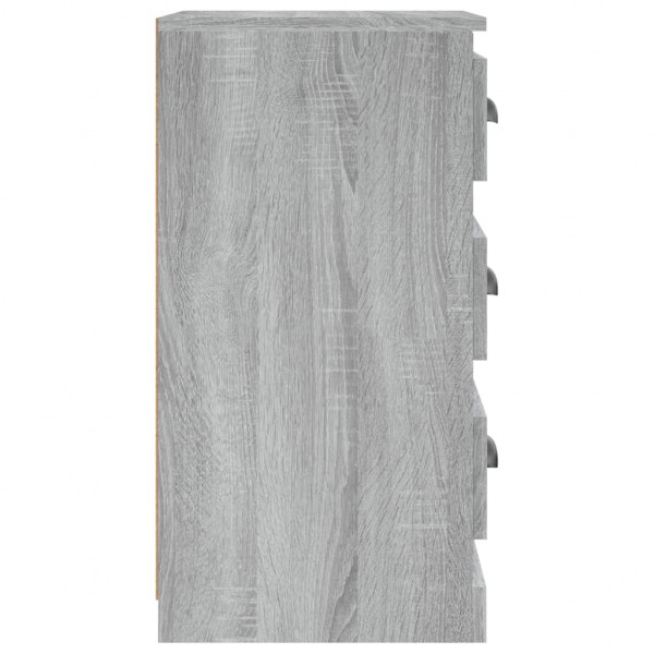 Aparador de madera contrachapada gris Sonoma 36x35.5x67.5 cm M 5