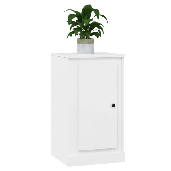 Aparadores 2pcs 37.5x35.5x67.5cm deriv.madeira branco brilhante M 4
