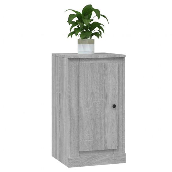 Aparador de madera contrachapada gris Sonoma 37.5x35.5x67.5 cm M 4