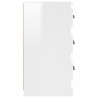 Aparador 36x35.5x67.5 cm derivados de madeira branco brilhante 5