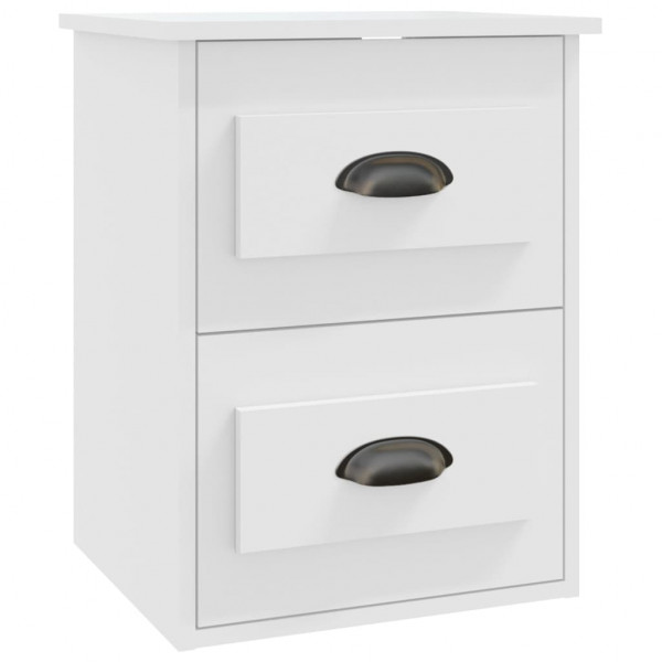 Mesa de cabeceira de parede 41.5x36x53 cm branco M 2