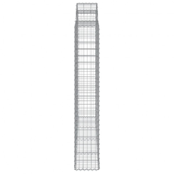 Cestos gabião arqueados 8pcs 200x50x180/200cm ferro galvanizado M 5
